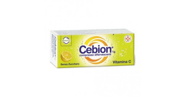 CEBION EFFERVESCENTE VIT C SENZA ZUCCHERO 10 COMPRESSE - farmanauta.it