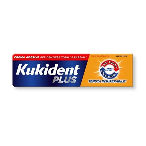 KUKIDENT PLUS DOPPIA AZIONE CREMA ADESIVA DENTIERE 40 G - farmanauta.it