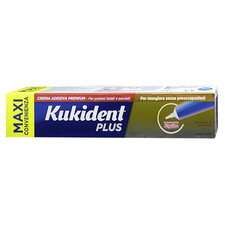KUKIDENT PLUS BARRIERA ANTI-CIBO NEUTRO CREMA ADESIVA DENTIERE 57 G - farmanauta.it