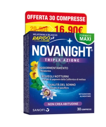 NOVANIGHT 30 COMPRESSE RILASCIO RADIDO NEW - farmanauta.it