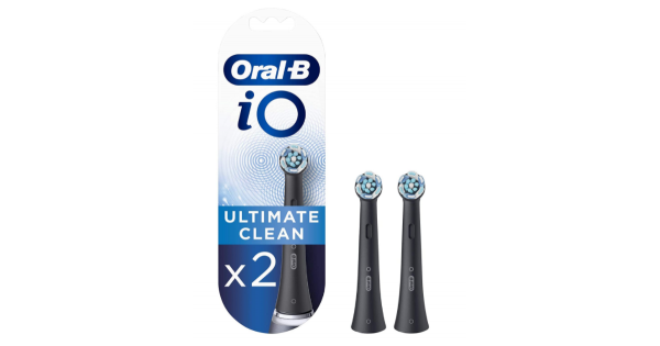 ORALB POWER REFILL IO ULTIMATE CLEAN BLACK 2 PEZZI - farmanauta.it
