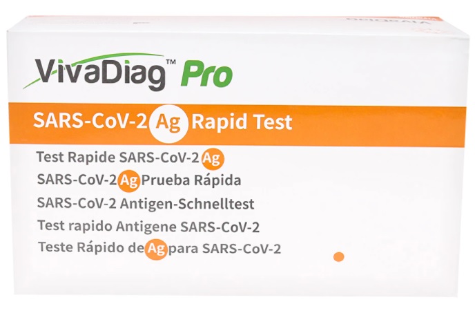 TEST ANTIGENICO RAPIDO COVID-19 VIVADIAG PRO AUTODIAGNOSTICO DETERMINAZIONE QUALITATIVA ANTIGENI SARS-COV-2 IN TAMPONI NASALI/NASOFARINGEI/OROFARINGEI MEDIANTE IMMUNOCROMATOGRAFIA - farmanauta.it