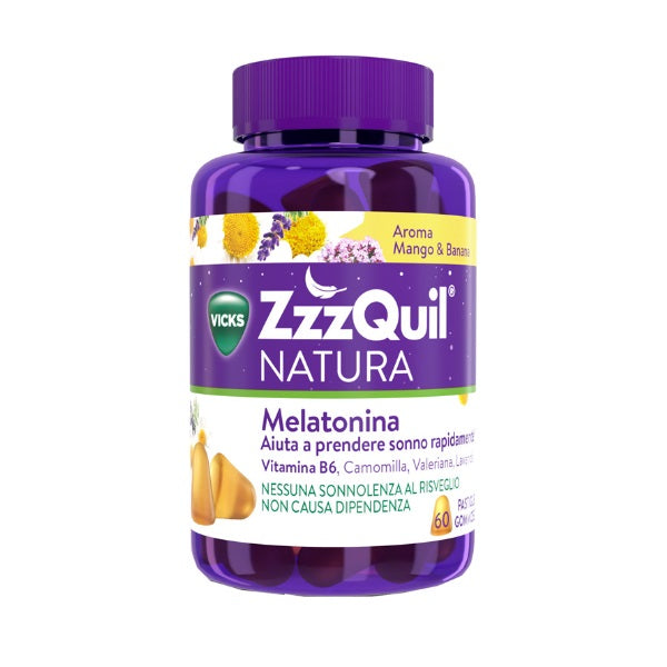 ZZZQUIL NATURA MANGO & BANANA 60 PASTIGLIE GOMMOSE - farmanauta.it