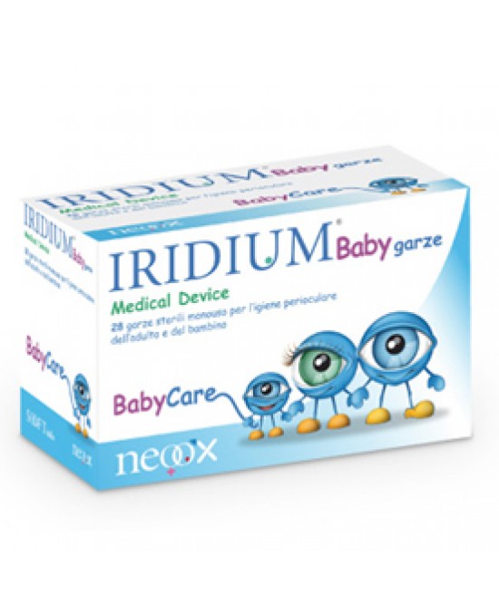 GARZA OCULARE MEDICATA IRIDIUM BABY 28 PEZZI - farmanauta.it