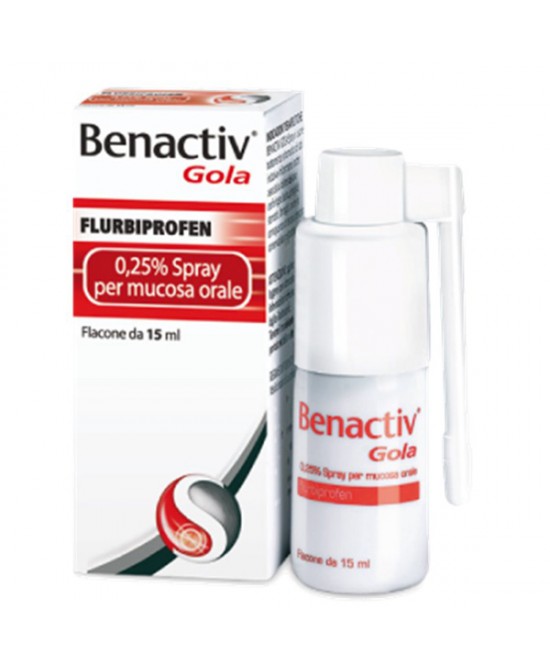 BENACTIV GOLA*SPRAY 15ML 0,25% - farmanauta.it