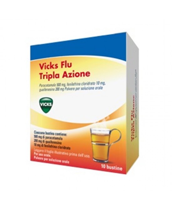 VICKS FLU TRIPLA A*OS 10BUST - farmanauta.it