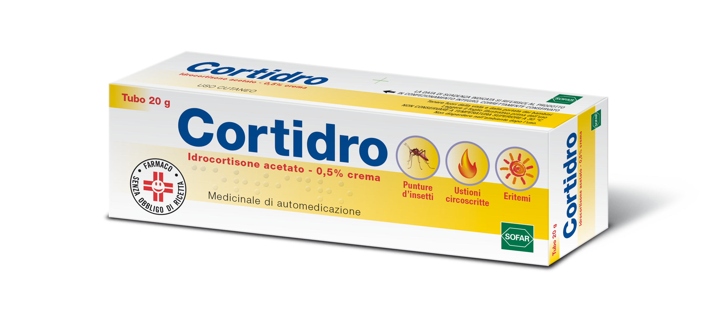 CORTIDRO*CREMA 20G 0,5% - farmanauta.it