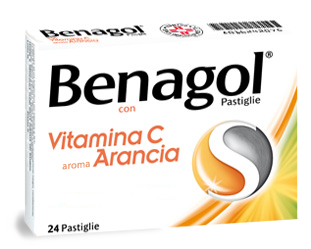 BENAGOL VIT C*24PAST ARANCIA - farmanauta.it