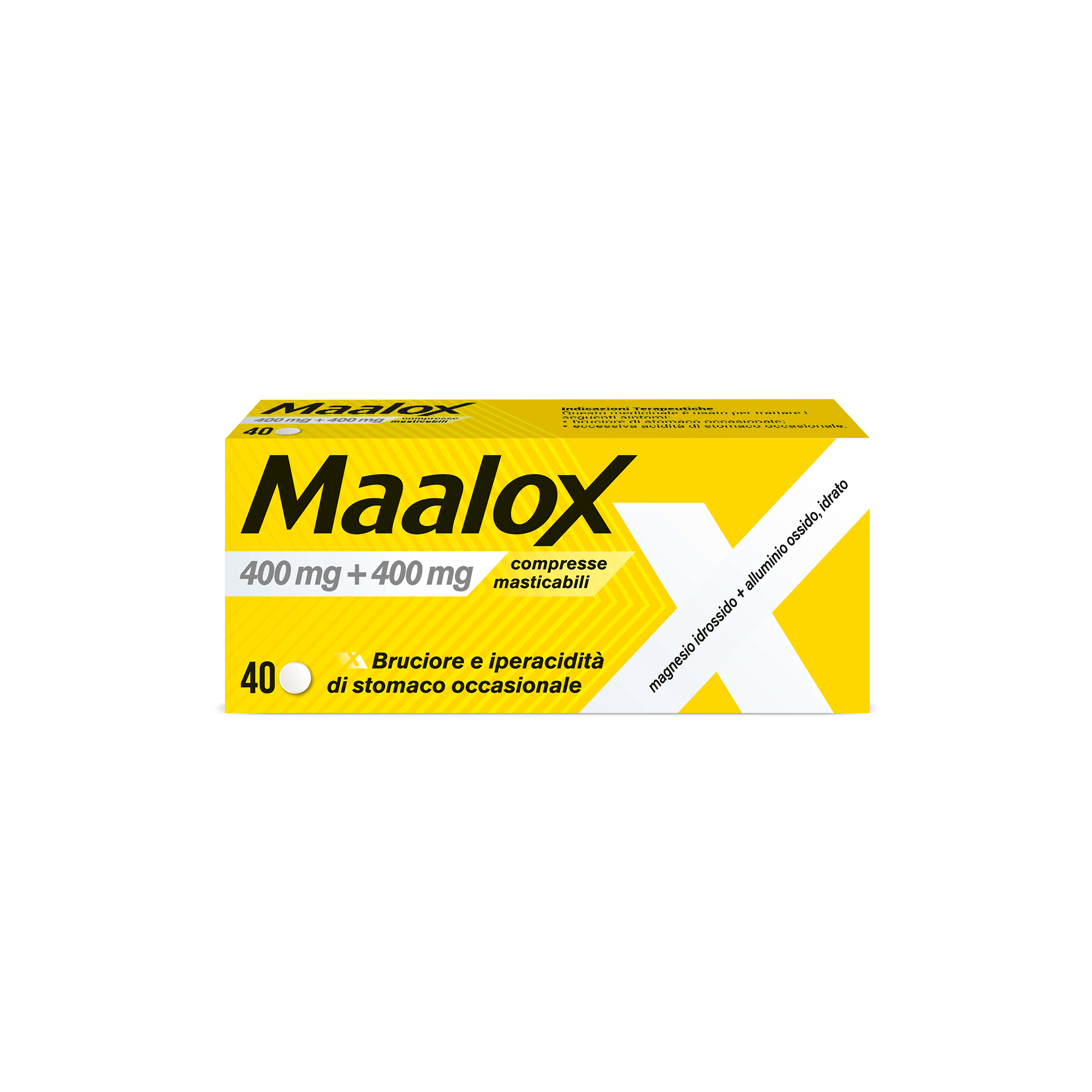 MAALOX*40CPR MAST 400MG+400MG - farmanauta.it