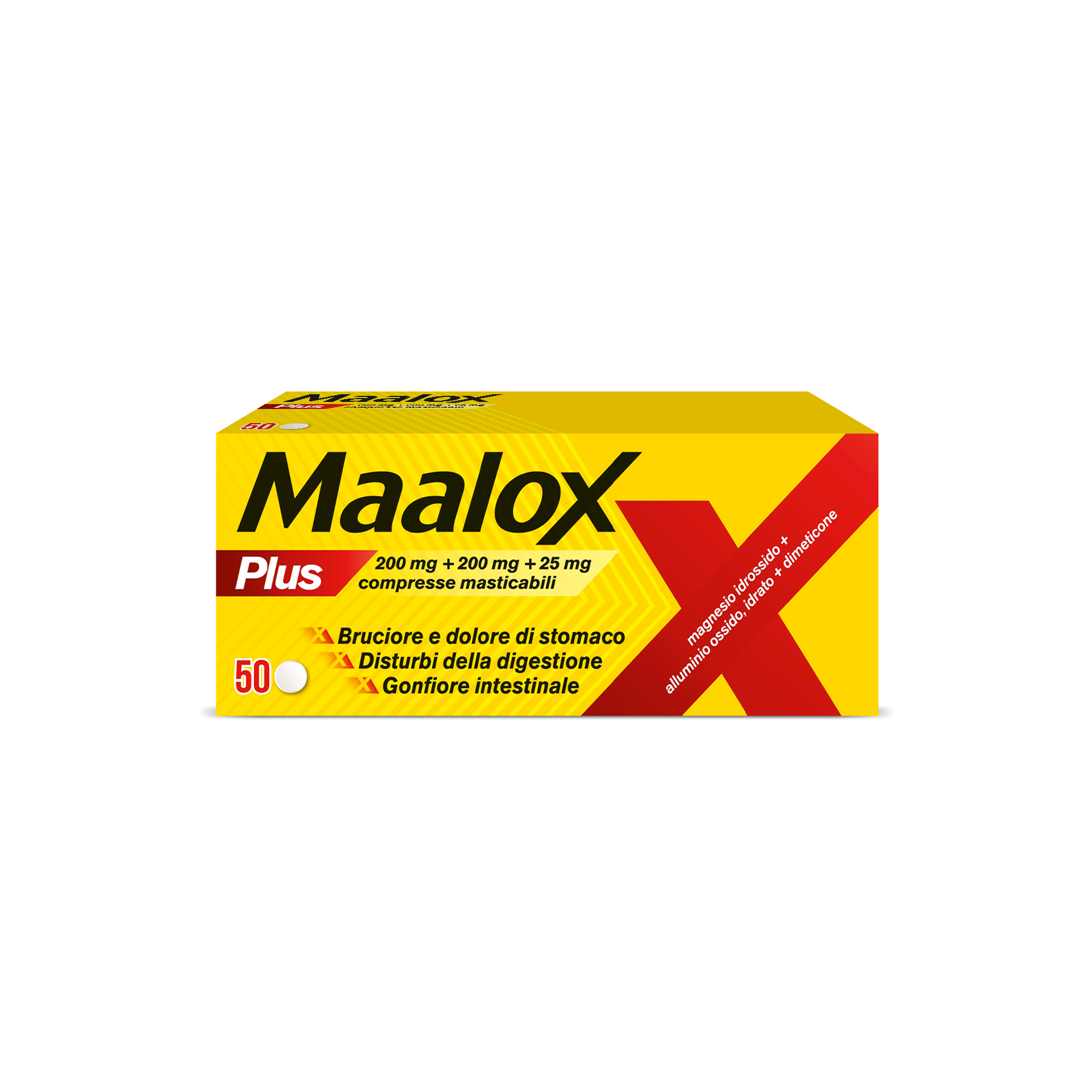 MAALOX PLUS*50CPR MAST - farmanauta.it