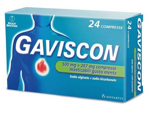 GAVISCON*24CPR MENTA 500+267MG - farmanauta.it