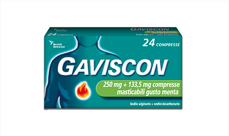 GAVISCON*24CPR MENT250+133,5MG - farmanauta.it