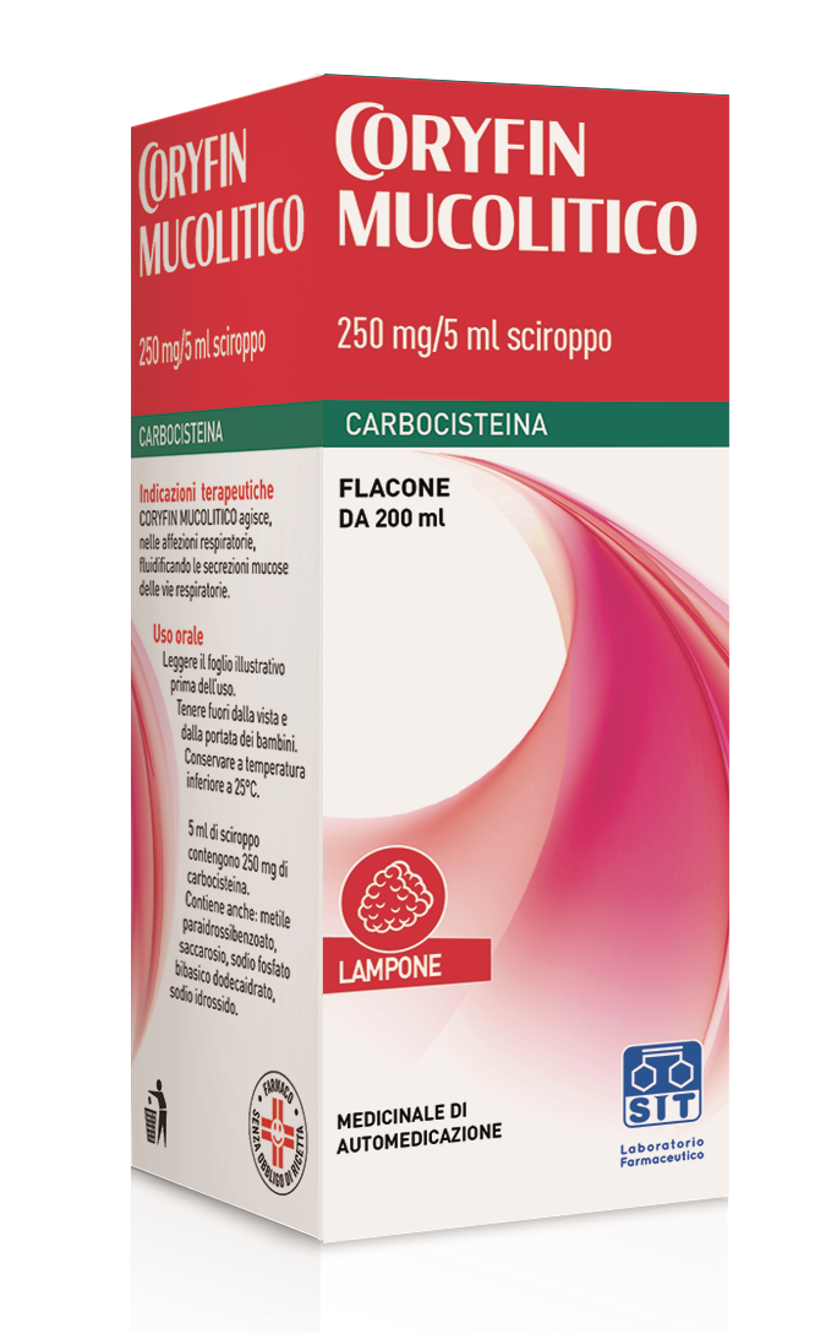 CORYFIN MUCOLITICO*SCIR 200ML - farmanauta.it