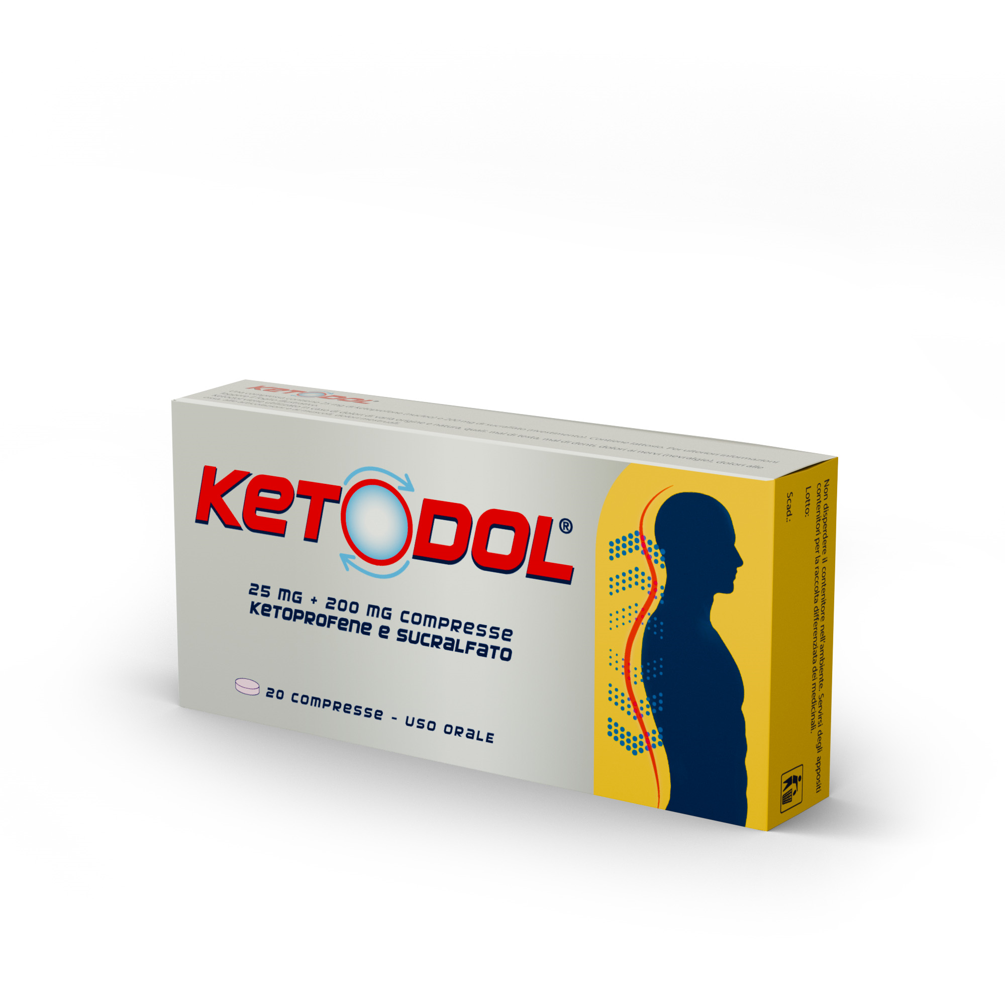 KETODOL*20CPR 25MG+200MG - farmanauta.it