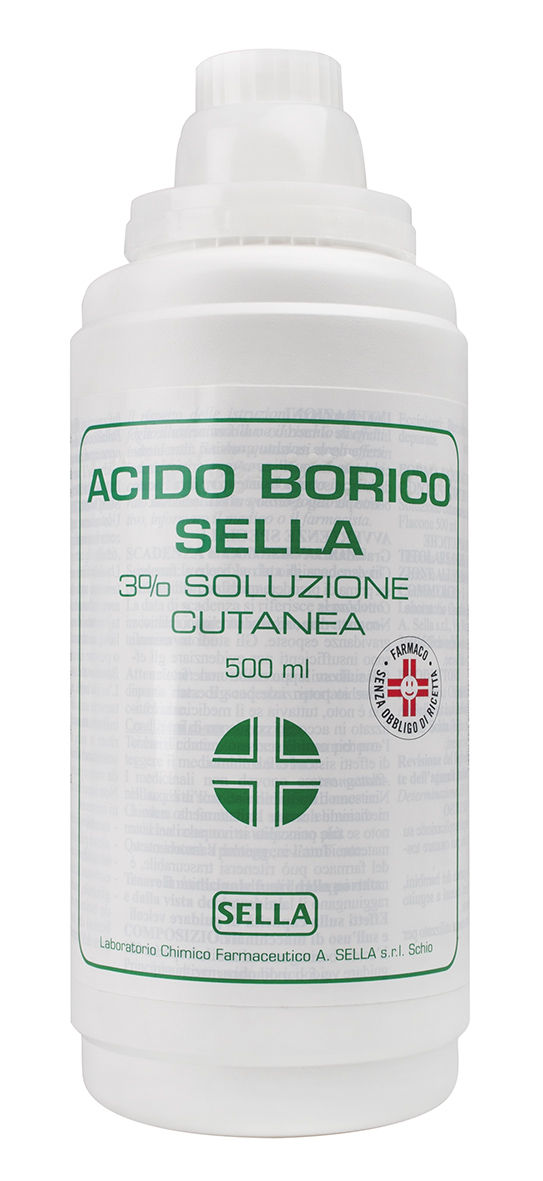 ACIDO BORICO SELLA*3% 500ML - farmanauta.it