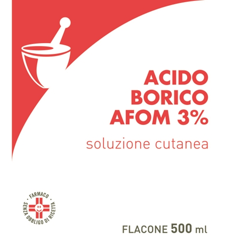 ACIDO BORICO AFOM*3% 500ML - farmanauta.it