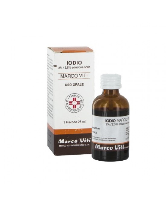 IODIO OS SOLUZ MV*25ML 2%+2,5% - farmanauta.it