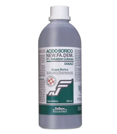 ACIDO BORICO NEW F*3% FL 500ML - farmanauta.it
