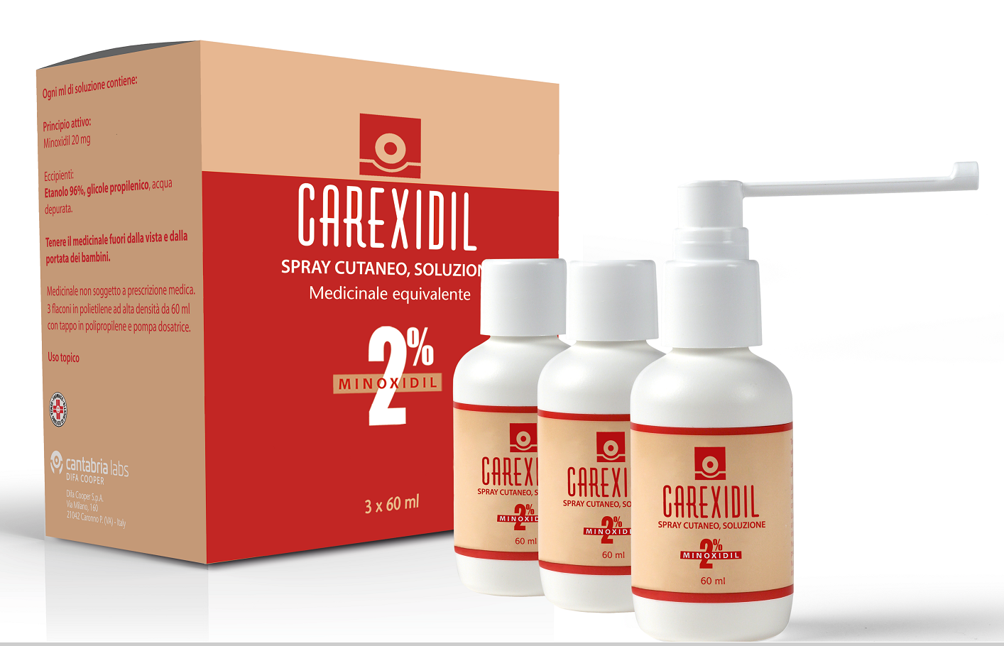 CAREXIDIL*3FL SOLUZ CUT 60ML2% - farmanauta.it