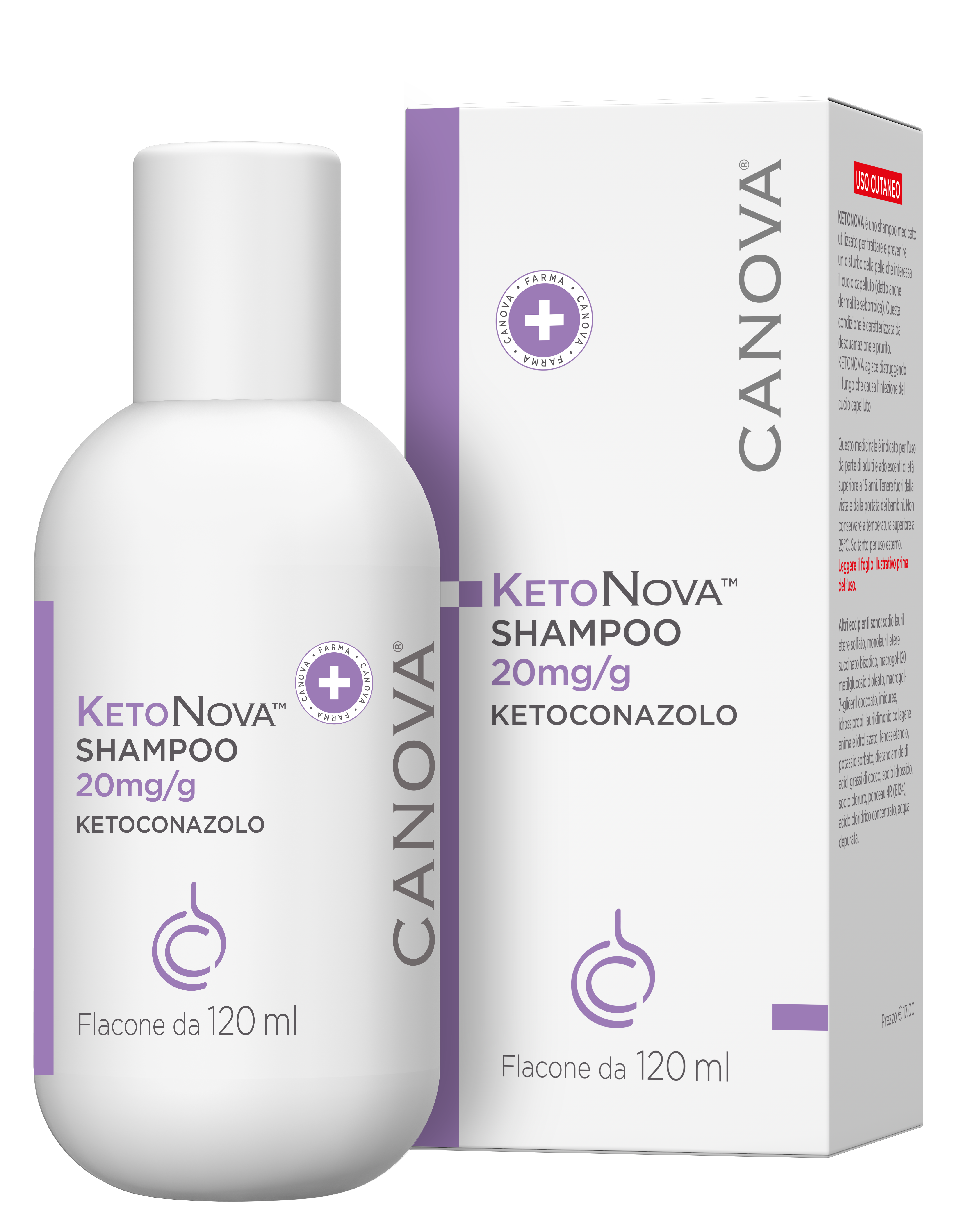 KETONOVA*SHAMPOO 120ML 20MG/G - farmanauta.it