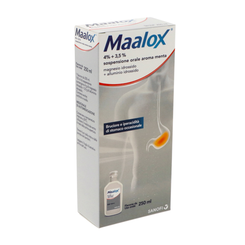 MAALOX*OS SOSP 250ML 4%+3,5% - farmanauta.it