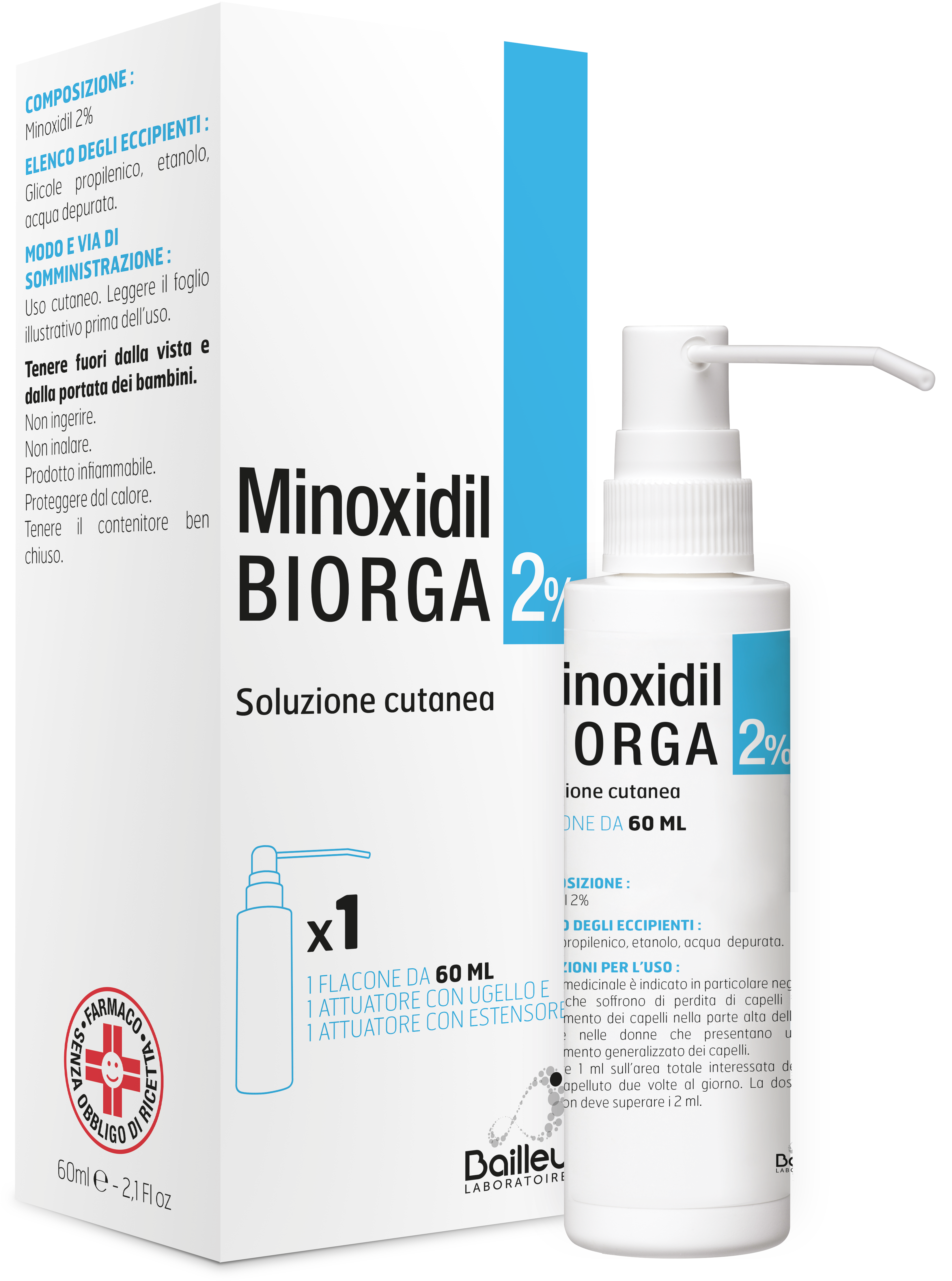 MINOXIDIL BIORGA*SOL CUT60ML2% - farmanauta.it