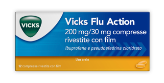 VICKS FLU ACTION*12CPR200+30MG - farmanauta.it
