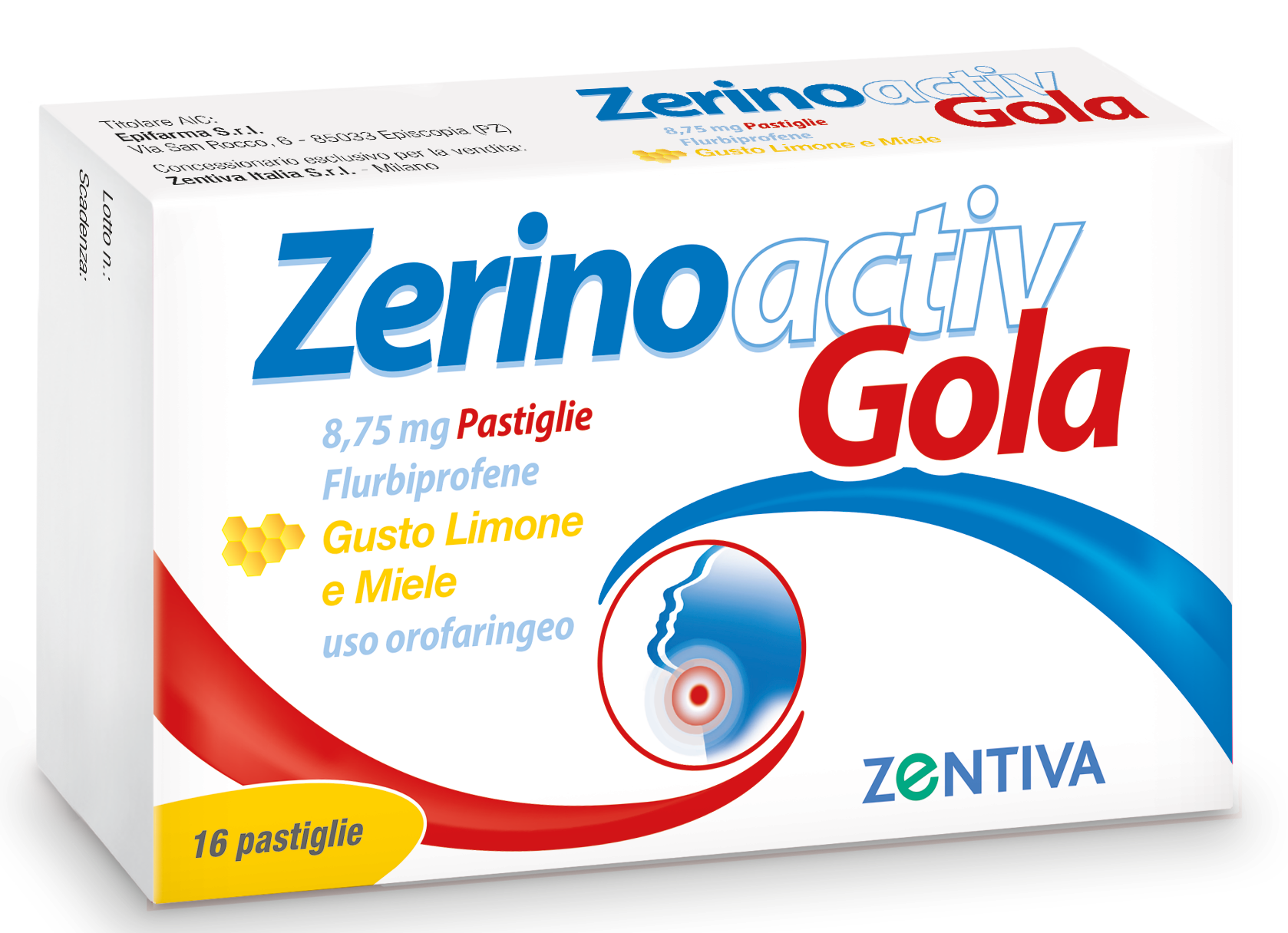 ZERINOACTIV GOLA*16PASTL LIM M - farmanauta.it