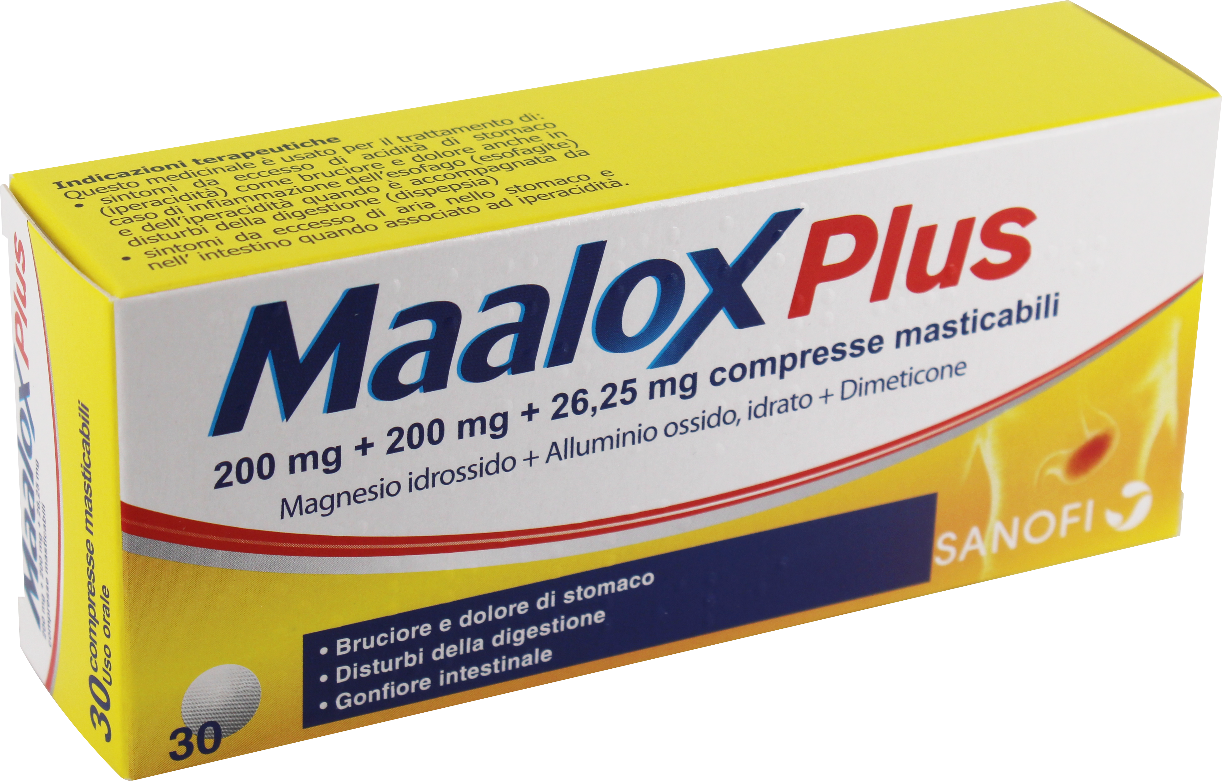 MAALOX PLUS*30CPR MAST - farmanauta.it