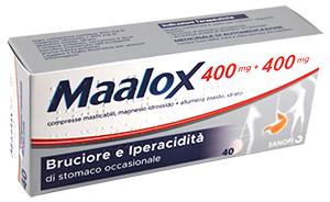 MAALOX*40CPR MAST 400MG+400MG - farmanauta.it