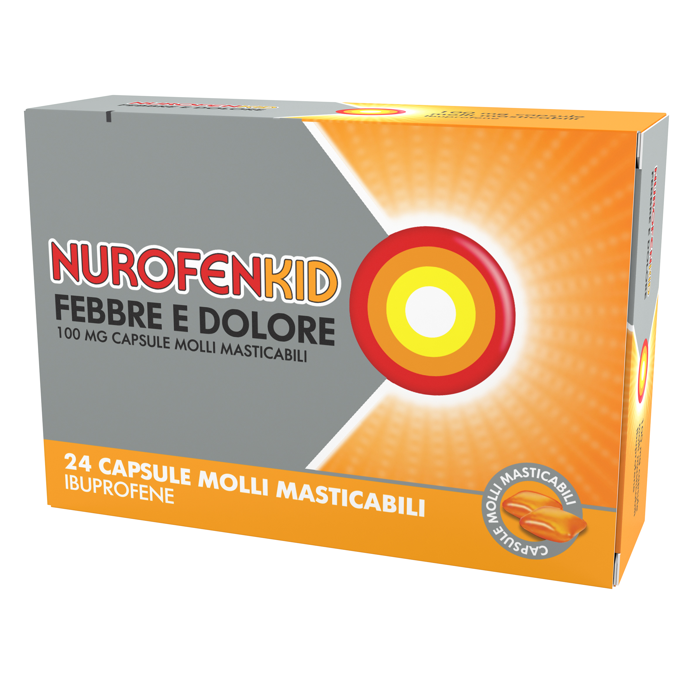 NUROFENKID FEBBRE D*24CPS100MG - farmanauta.it