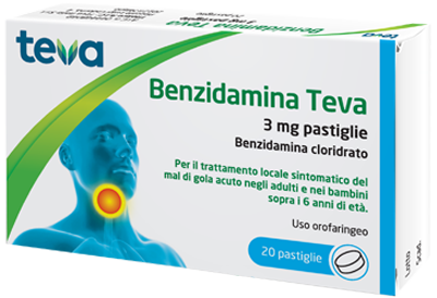 BENZIDAMINA TEVA*20PASTL 3MG - farmanauta.it