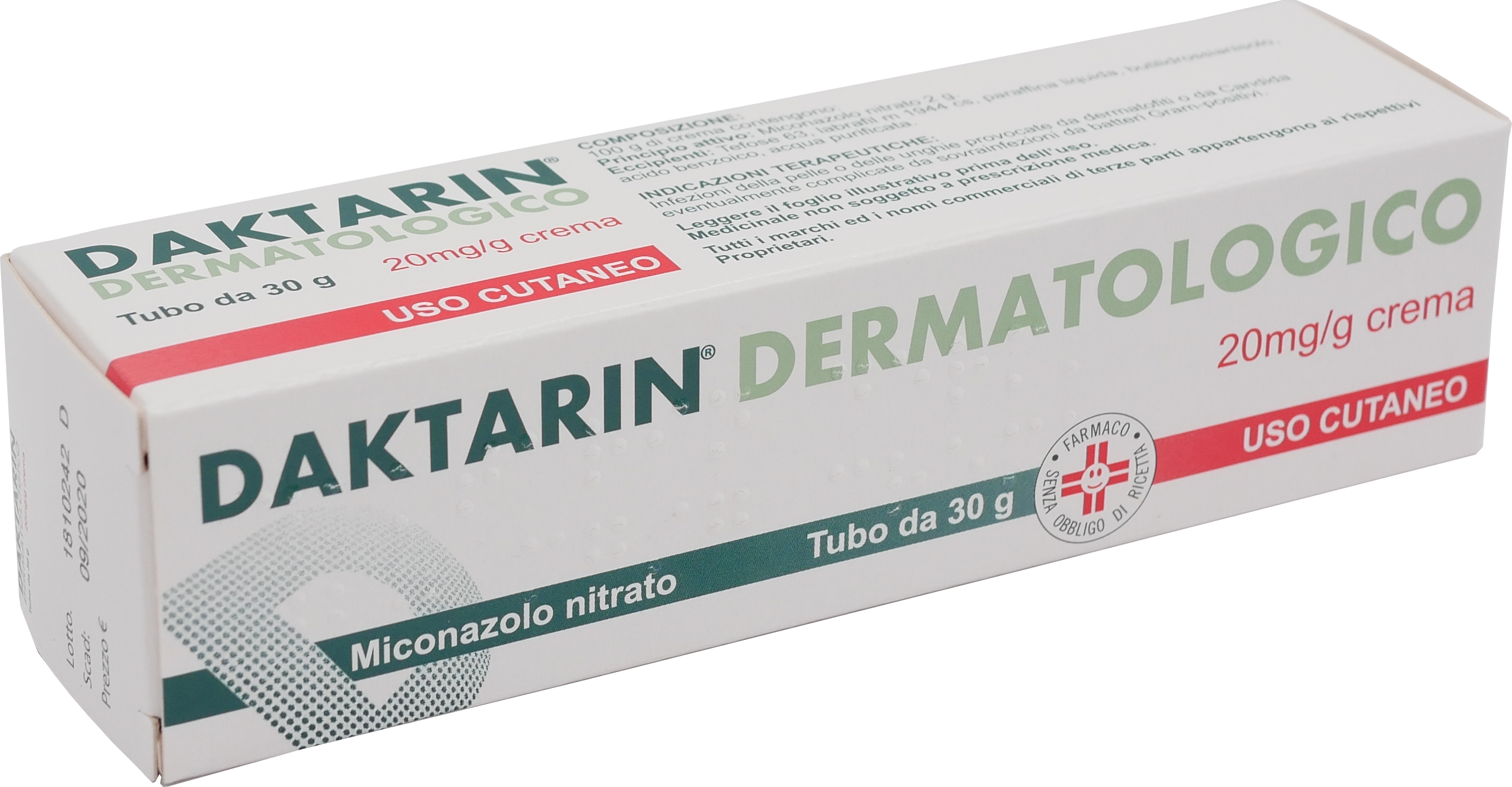 DAKTARIN*CREMA DERM 30G 20MG/G - farmanauta.it