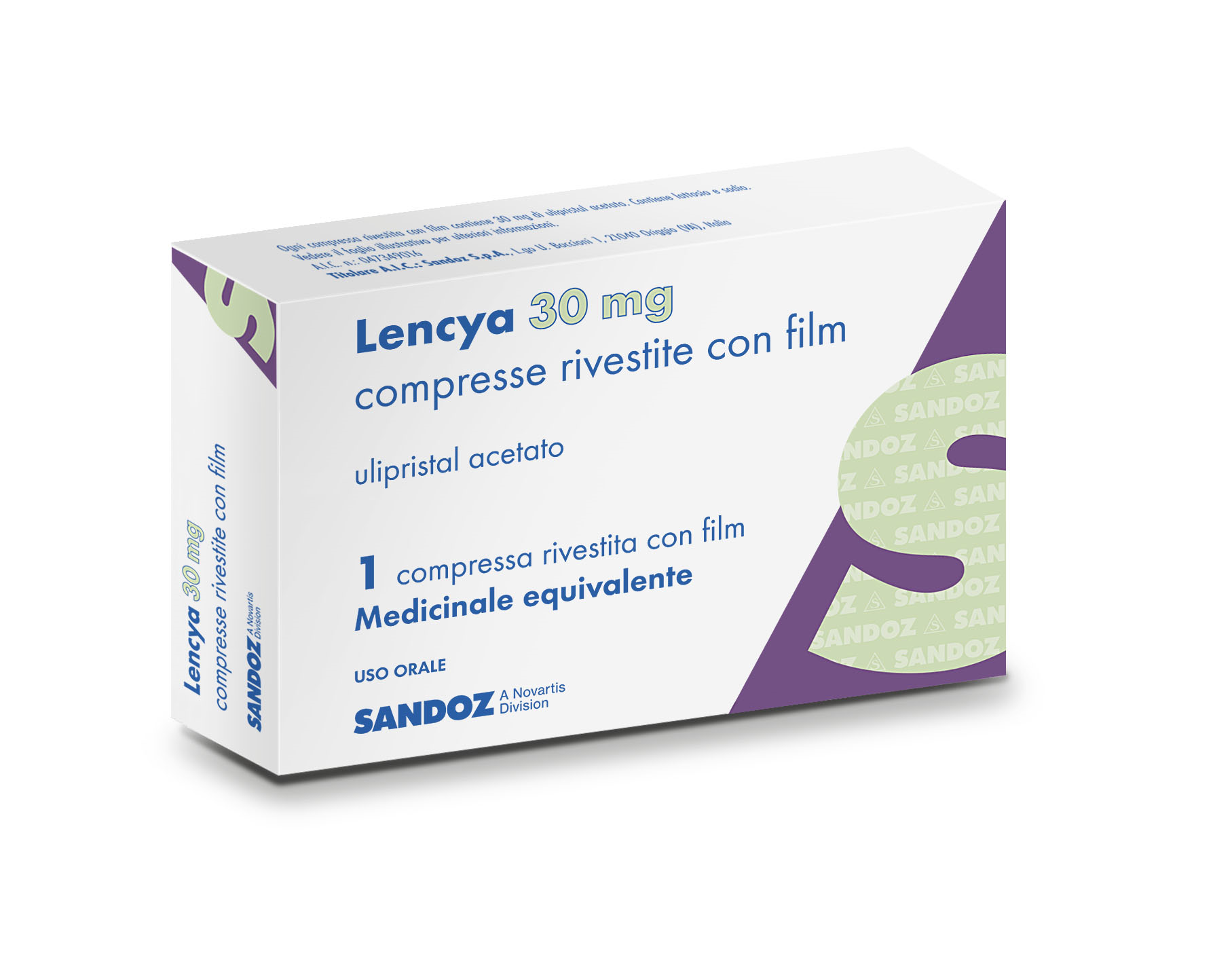 LENCYA*1CPR RIV 30MG - farmanauta.it