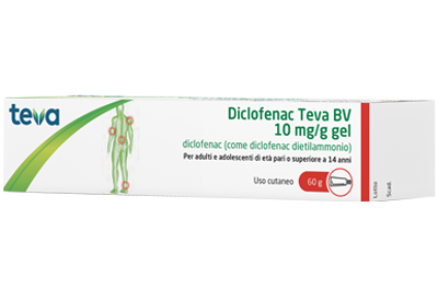DICLOFENAC TEVA*GEL 60G 10MG/G - farmanauta.it