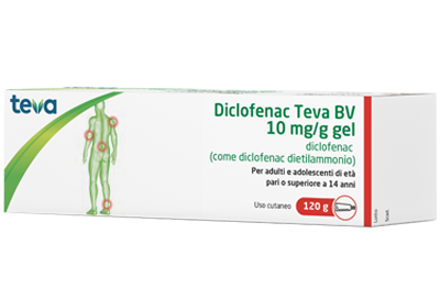 DICLOFENAC TEVA*GEL120G 10MG/G - farmanauta.it