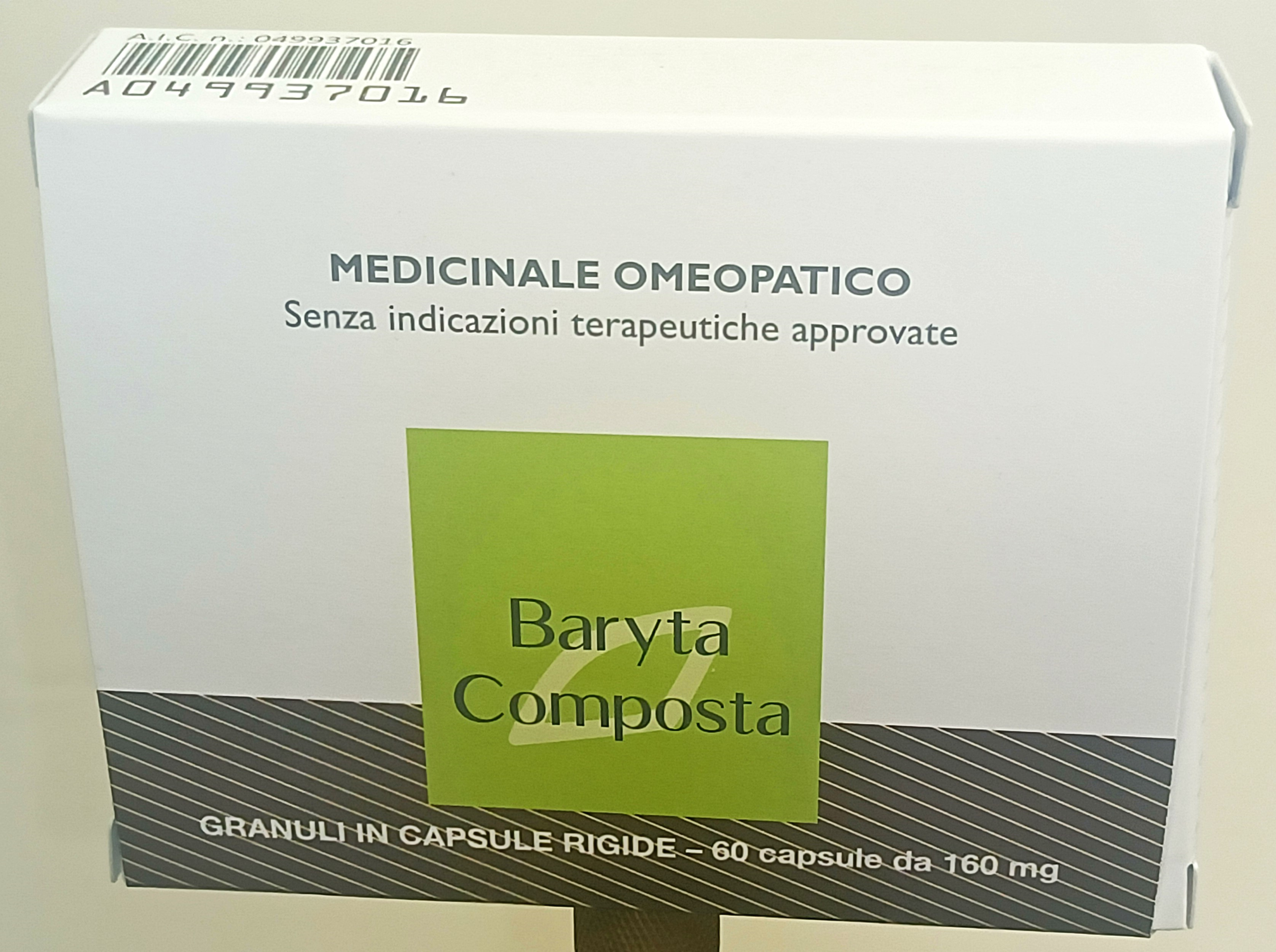 BARYTA COMPOSTA*60CPS 160MG - farmanauta.it