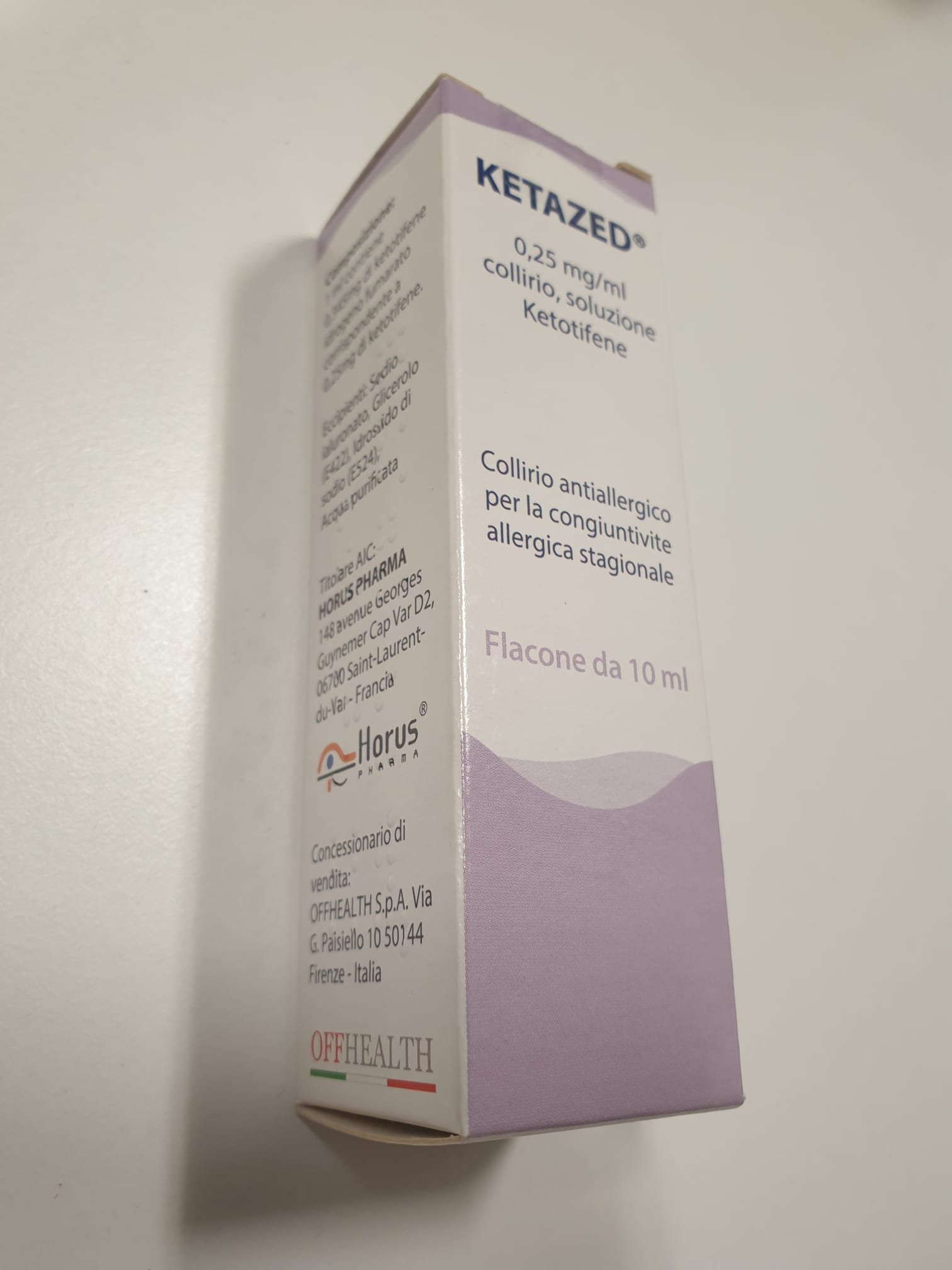 KETAZED*COLL 1FL 10ML0,25MG/ML - farmanauta.it