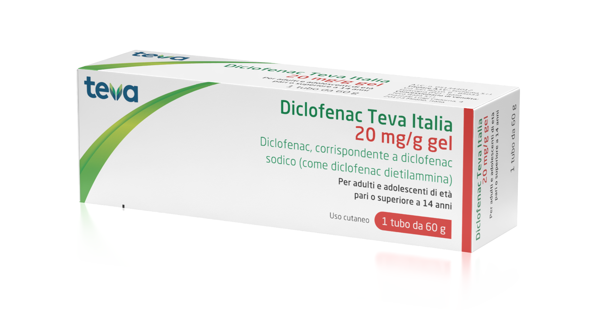 DICLOFENAC TE*GEL 60G 20MG/G - farmanauta.it