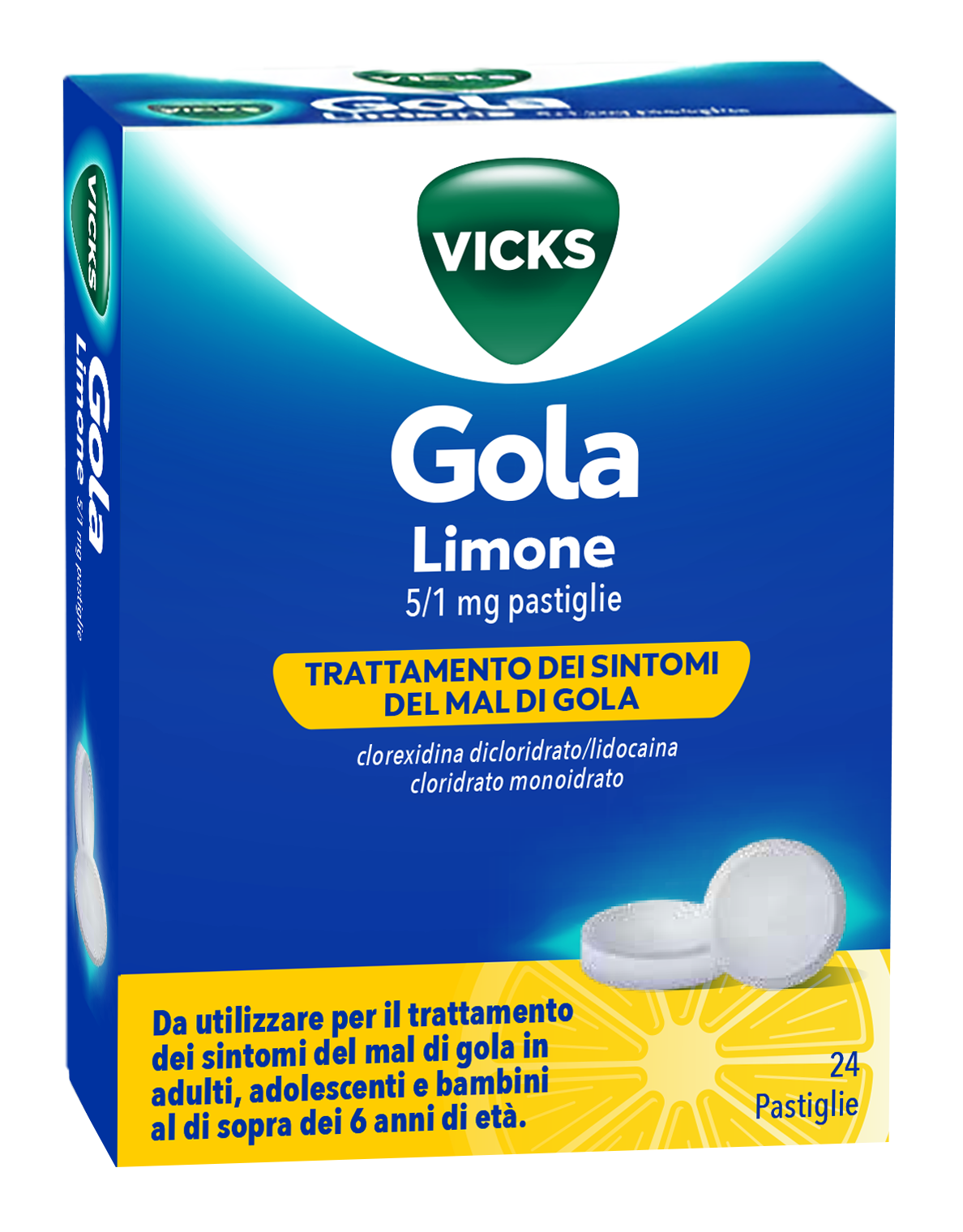 VICKS GOLA*24PAST 5+1MG LIMONE - farmanauta.it