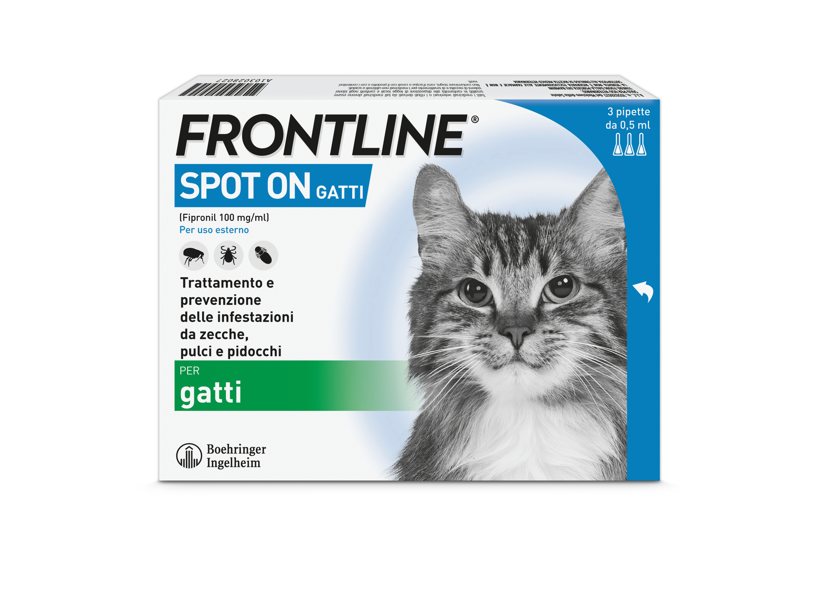 FRONTLINE*3PIP GATTI - farmanauta.it