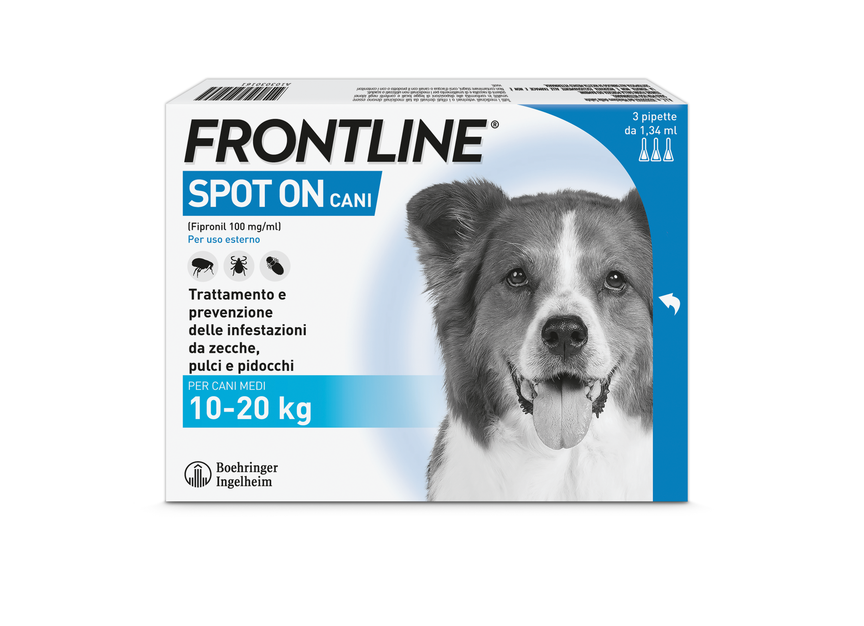 FRONTLINE*3PIP 10-20KG CANI - farmanauta.it