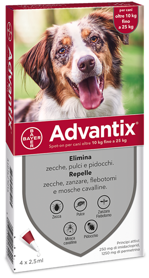 ADVANTIX SPOT ON*4PIP 10-25KG - farmanauta.it