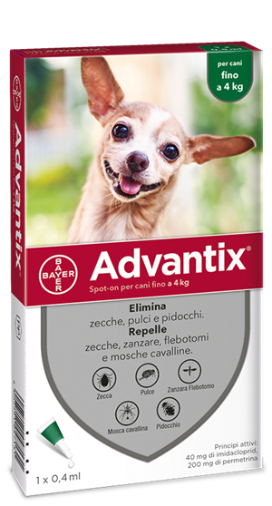 ADVANTIX SPOT ON*1PIP 0-4KG - farmanauta.it