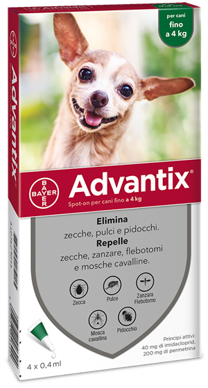 ADVANTIX SPOT ON*4PIP 0-4KG - farmanauta.it