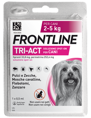 FRONTLINE TRI-ACT*1PIP 2-5KG - farmanauta.it