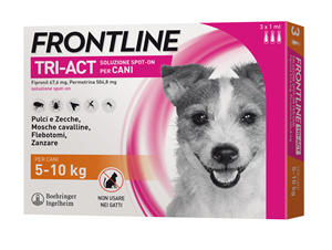 FRONTLINE TRI-ACT*3PIP 5-10KG - farmanauta.it