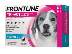FRONTLINE TRI-ACT*6PIP 10-20KG - farmanauta.it
