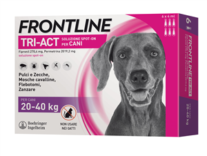 FRONTLINE TRI-ACT*6PIP 20-40KG - farmanauta.it
