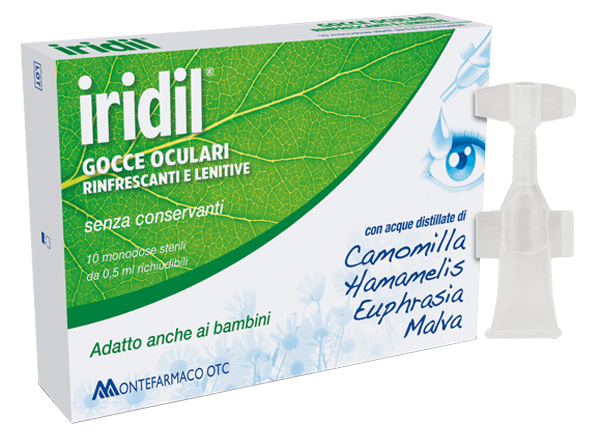 GOCCE OCULARI IRIDIL 10 AMPOLLE MONODOSE RICHIUDIBILI 0,5 ML - farmanauta.it